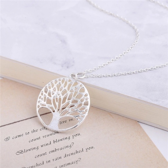 ☀️Back Again! Silver Tree of Life Pendant Necklace - Picture 3 of 3